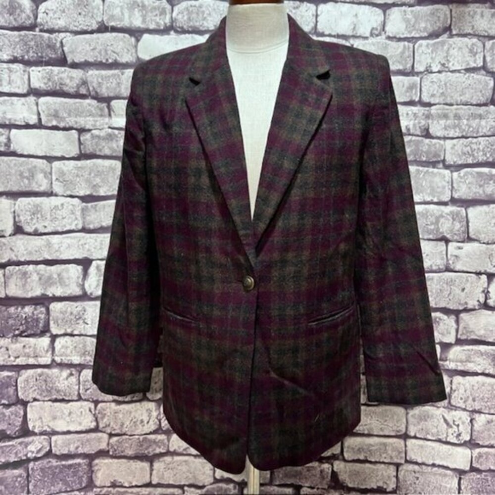 Courtenay Long Sleeve Plaid Jacket Size 10